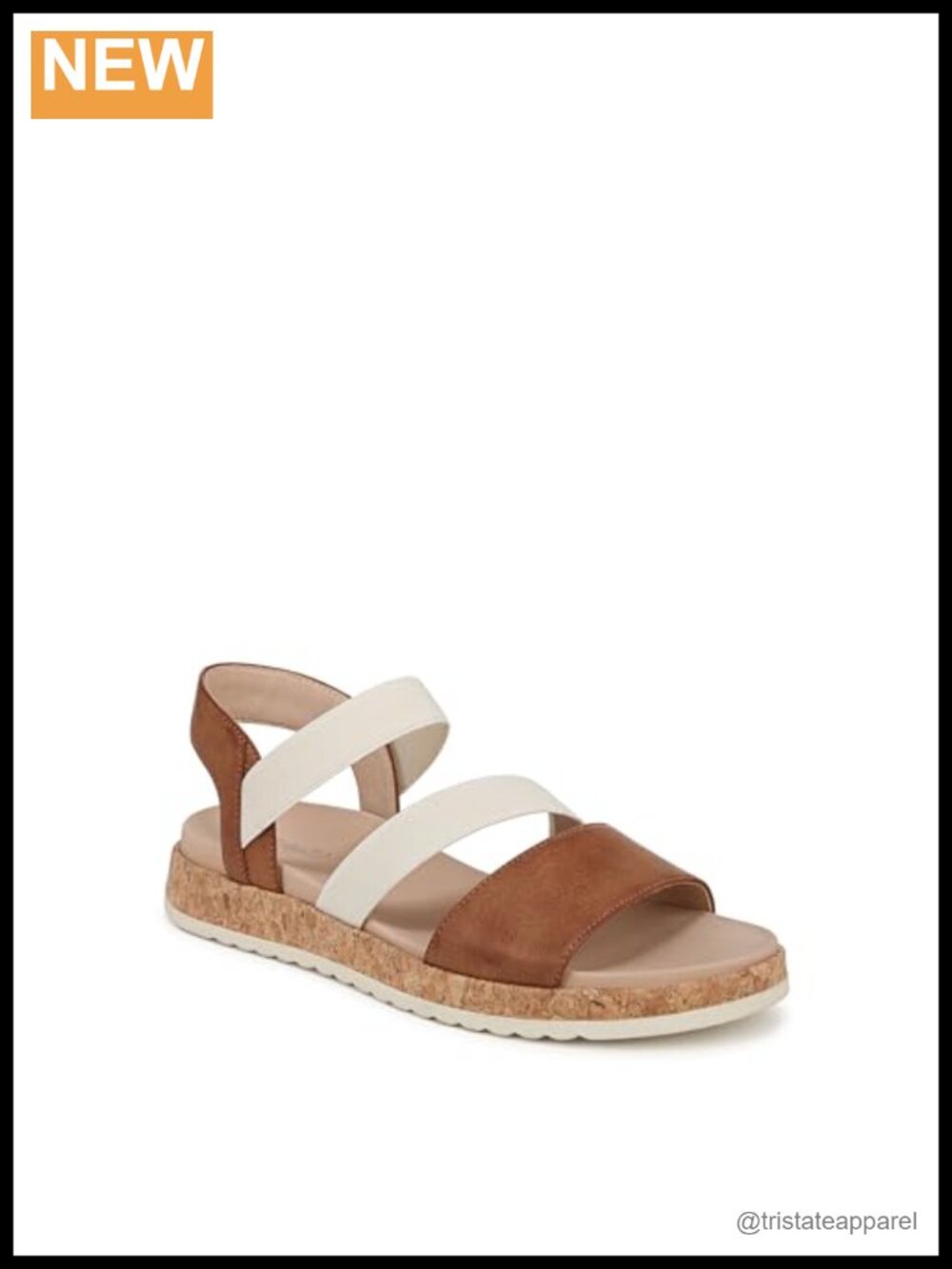 Womens Faux Leather Strappy Footbed Sandals Cork Heel Ankle Strap